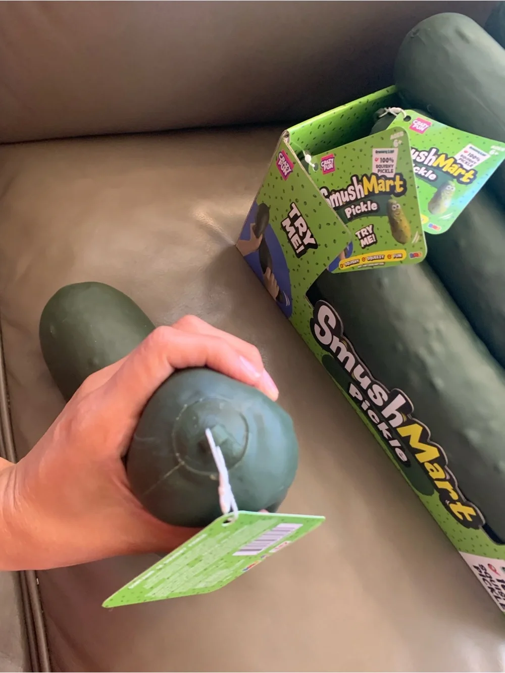 Giant Squishy 15-Inch Pickle 🥒 by RMS SmushMart